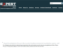 Tablet Screenshot of expert-investigations.co.uk